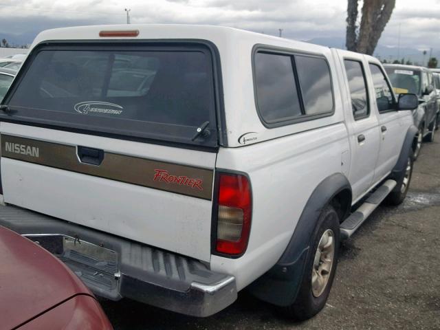 1N6ED27T3YC388726 - 2000 NISSAN FRONTIER C WHITE photo 4