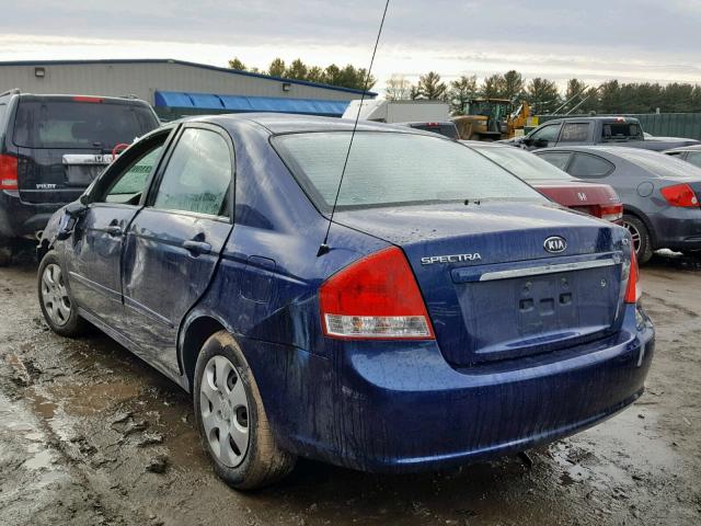 KNAFE122385578766 - 2008 KIA SPECTRA EX BLUE photo 3