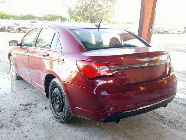 1C3BC1FG1BN513102 - 2011 CHRYSLER 200 TOURIN RED photo 3