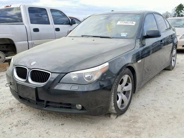 WBANE53566CK78014 - 2006 BMW 525 I BLACK photo 2