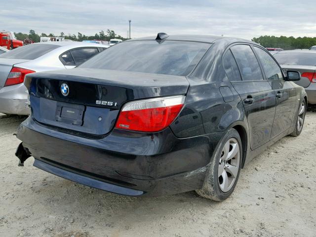 WBANE53566CK78014 - 2006 BMW 525 I BLACK photo 4