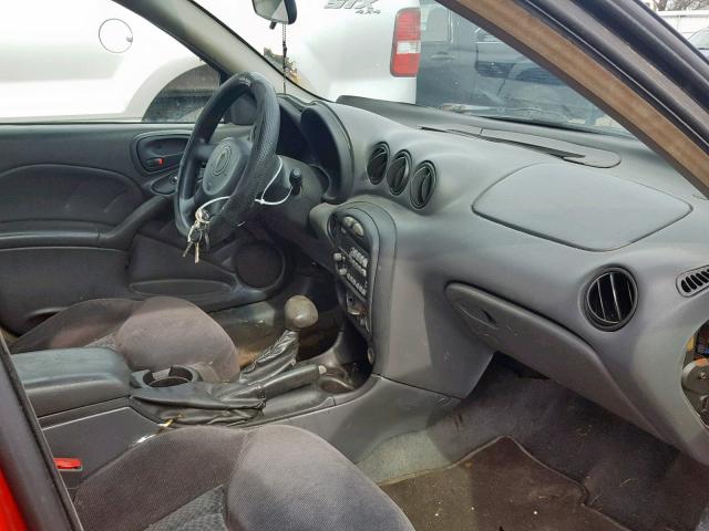 1G2NE52T91M573375 - 2001 PONTIAC GRAND AM S RED photo 5