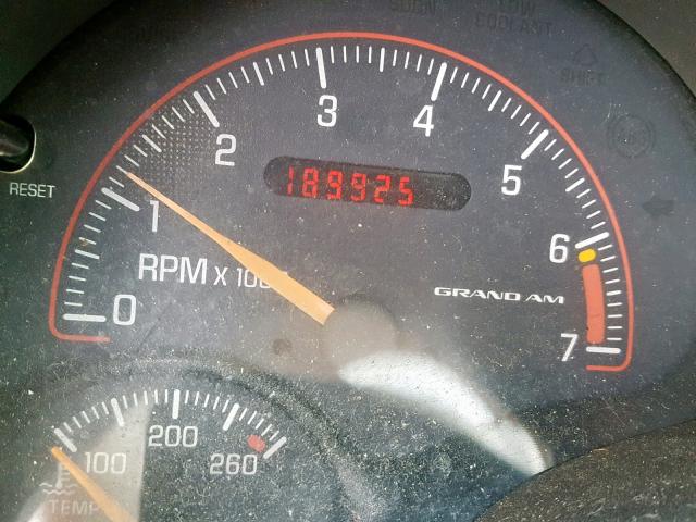 1G2NE52T91M573375 - 2001 PONTIAC GRAND AM S RED photo 8