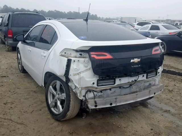 1G1RB6E43CU106447 - 2012 CHEVROLET VOLT WHITE photo 3