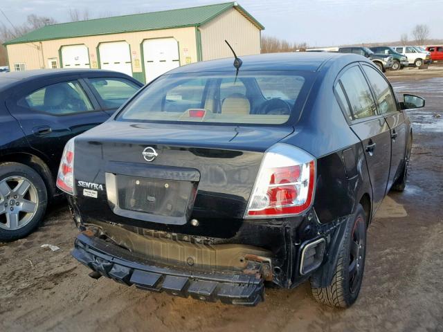 3N1AB61E98L616762 - 2008 NISSAN SENTRA 2.0 BLACK photo 4