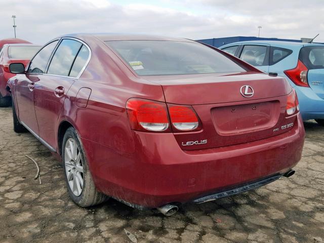 JTHCH96S260005985 - 2006 LEXUS GS GENERAT RED photo 3