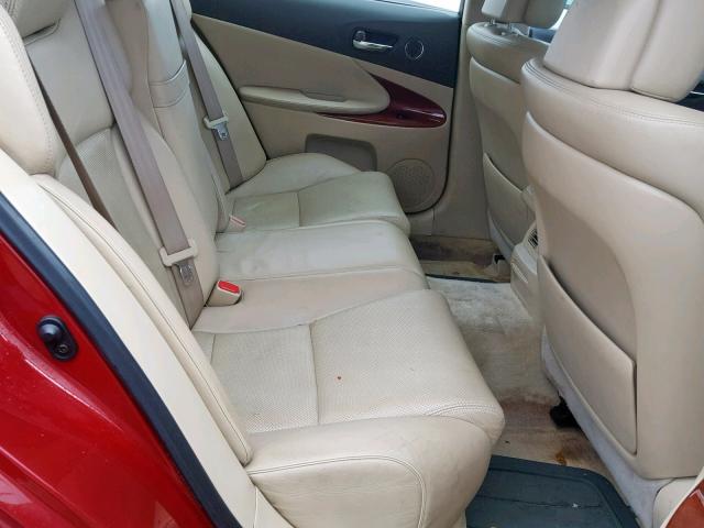 JTHCH96S260005985 - 2006 LEXUS GS GENERAT RED photo 6