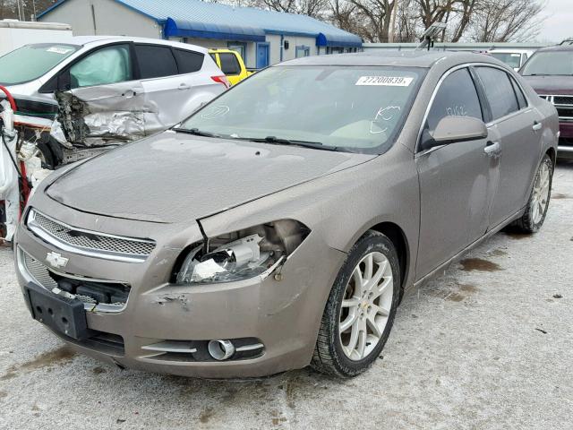 1G1ZE5E02AF323973 - 2010 CHEVROLET MALIBU LTZ BROWN photo 2