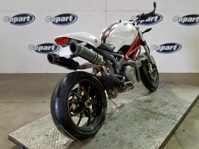 ZDM1RANN3DB062804 - 2013 DUCATI MONSTER 79 WHITE photo 4