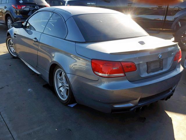 WBSWL9C57AP332757 - 2010 BMW M3 GRAY photo 3