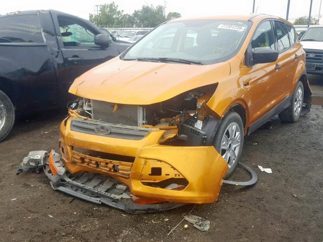 1FMCU0F70GUB73165 - 2016 FORD ESCAPE S YELLOW photo 2