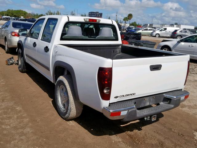 1GCDT136568228343 - 2006 CHEVROLET COLORADO WHITE photo 3