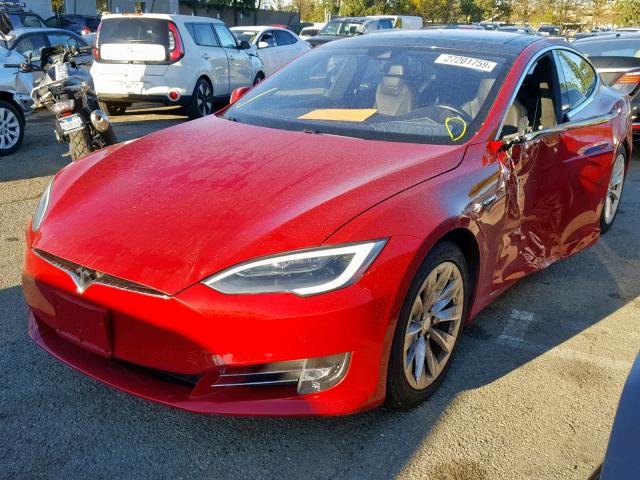 5YJSA1E20GF141961 - 2016 TESLA MODEL S Կարմիր լուսանկար 2