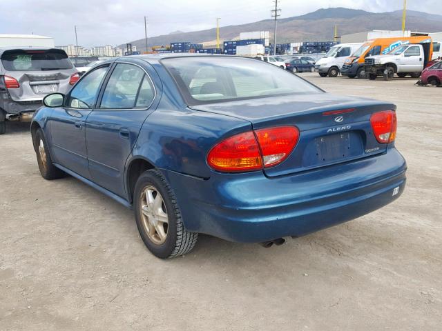 1G3NL52F62C244894 - 2002 OLDSMOBILE ALERO GL GREEN photo 3