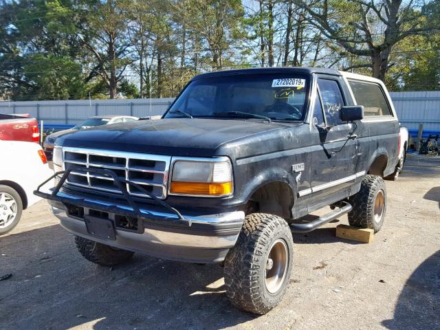 1FMEU15N9TLB59246 - 1996 FORD BRONCO U10 BLACK photo 2