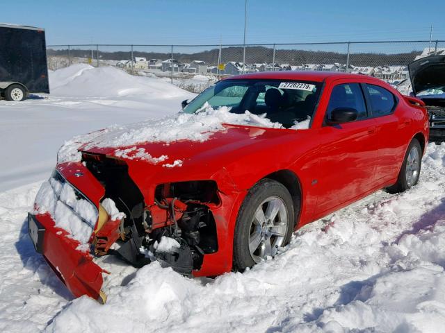 2B3KA33VX9H513345 - 2009 DODGE CHARGER SX RED photo 2