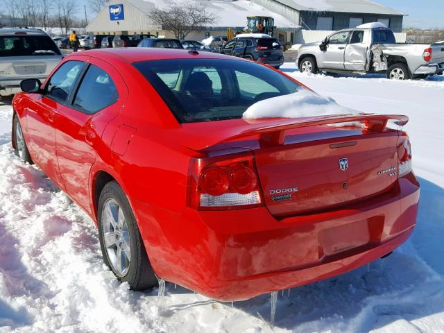 2B3KA33VX9H513345 - 2009 DODGE CHARGER SX RED photo 3