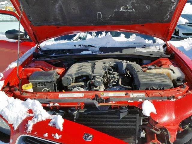 2B3KA33VX9H513345 - 2009 DODGE CHARGER SX RED photo 7