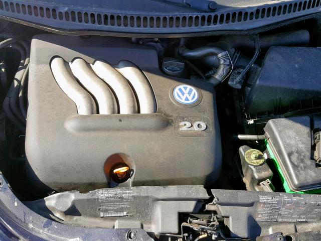 3VWCS21C91M417432 - 2001 VOLKSWAGEN NEW BEETLE Schwarz Foto 7