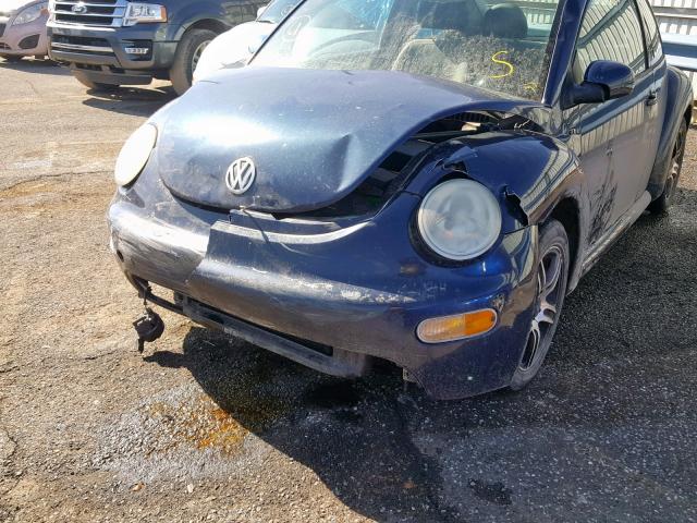3VWCS21C91M417432 - 2001 VOLKSWAGEN NEW BEETLE Schwarz Foto 9