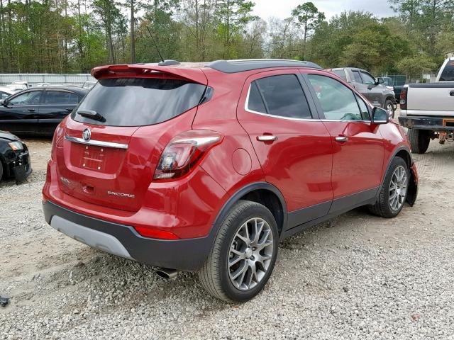 KL4CJ1SB3HB168403 - 2017 BUICK ENCORE SPO RED photo 4