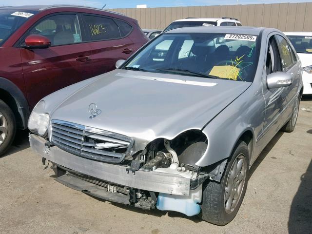 WDBRF84J23F417286 - 2003 MERCEDES-BENZ C 320 4MAT SILVER photo 2