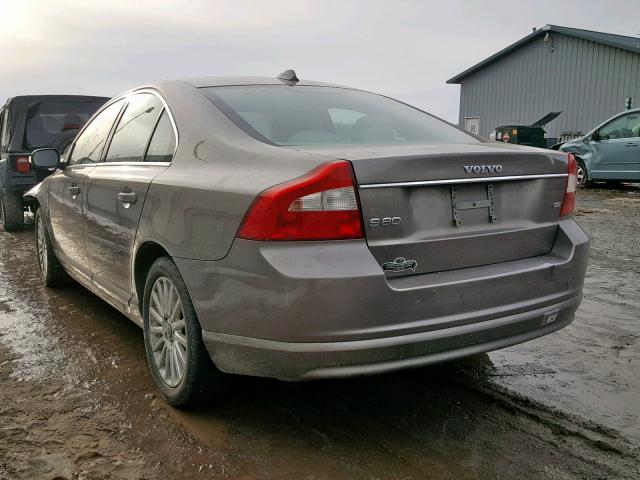 YV1AS982681073477 - 2008 VOLVO S80 3.2 BROWN photo 3