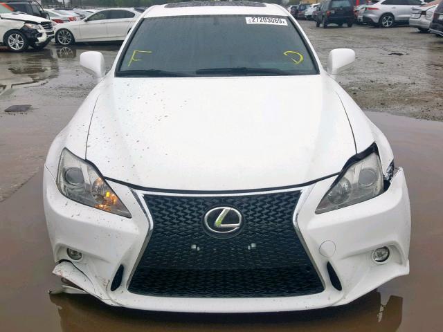 JTHBK262772054075 - 2007 LEXUS IS 250 WHITE photo 9