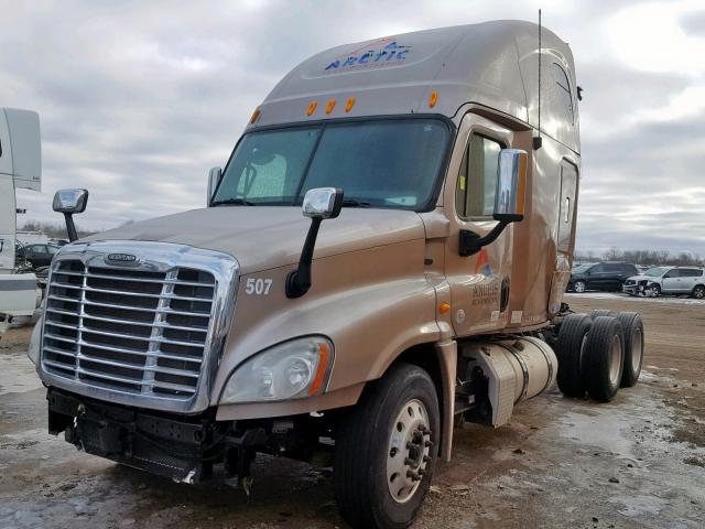 1FUJGLDR7DSBT4908 - 2013 FREIGHTLINER CASCADIA 1 TAN photo 2