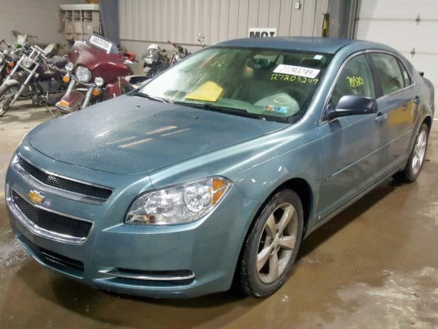 1G1ZG57B49F234748 - 2009 CHEVROLET MALIBU LS BLUE photo 2