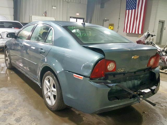 1G1ZG57B49F234748 - 2009 CHEVROLET MALIBU LS BLUE photo 3