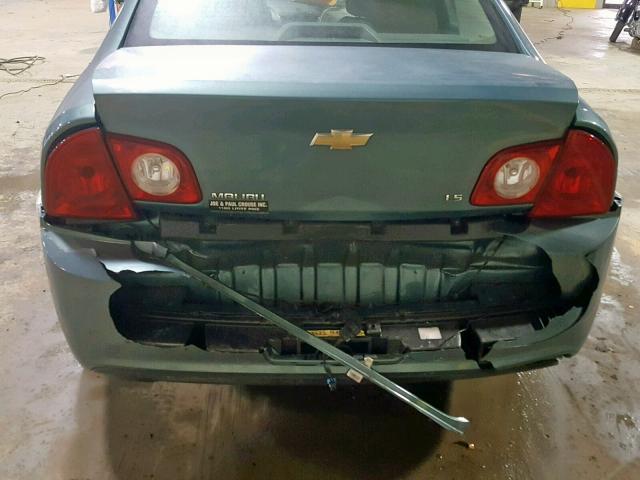 1G1ZG57B49F234748 - 2009 CHEVROLET MALIBU LS BLUE photo 9