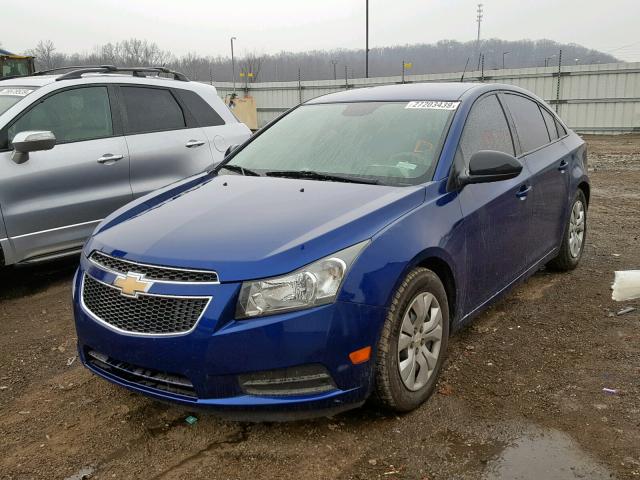 1G1PA5SH6D7131631 - 2013 CHEVROLET CRUZE LS BLUE photo 2