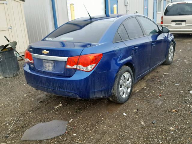 1G1PA5SH6D7131631 - 2013 CHEVROLET CRUZE LS BLUE photo 4