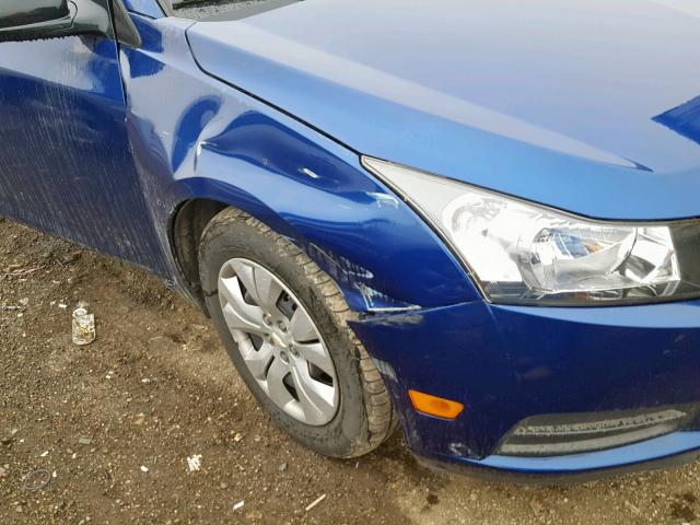 1G1PA5SH6D7131631 - 2013 CHEVROLET CRUZE LS BLUE photo 9