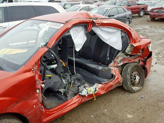 KNADH4A31A6687625 - 2010 KIA RIO LX RED photo 9