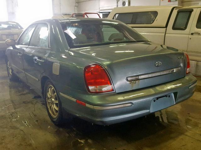 KMHFU45E22A179502 - 2002 HYUNDAI XG 350 GREEN photo 3