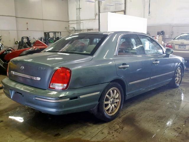 KMHFU45E22A179502 - 2002 HYUNDAI XG 350 GREEN photo 4