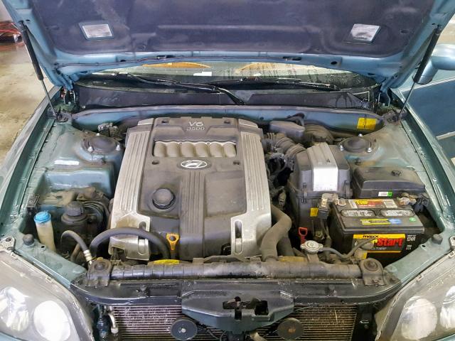 KMHFU45E22A179502 - 2002 HYUNDAI XG 350 GREEN photo 7