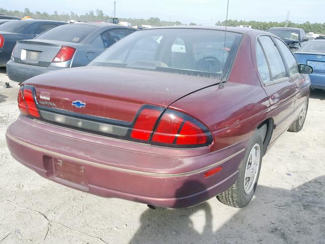 2G1WL52M7T1195630 - 1996 CHEVROLET LUMINA BURGUNDY photo 4