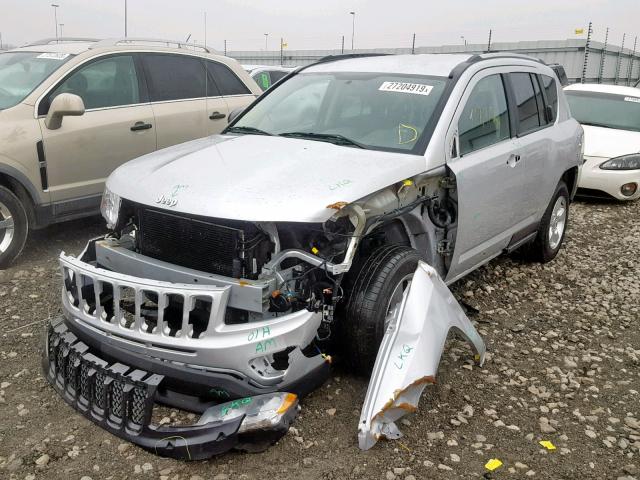 1C4NJCBA0DD164647 - 2013 JEEP COMPASS SP SILVER photo 2