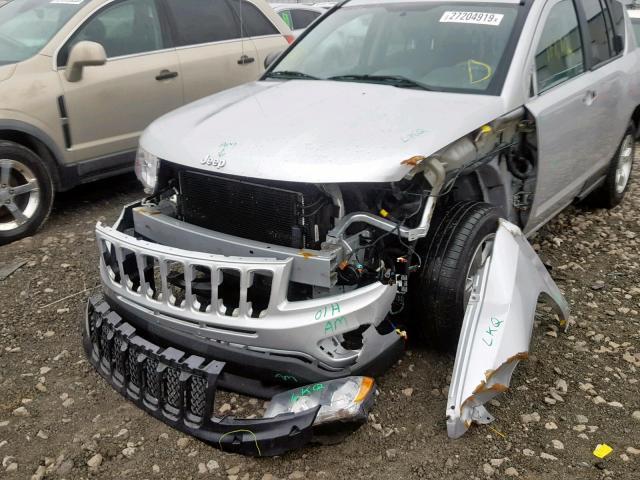 1C4NJCBA0DD164647 - 2013 JEEP COMPASS SP SILVER photo 9