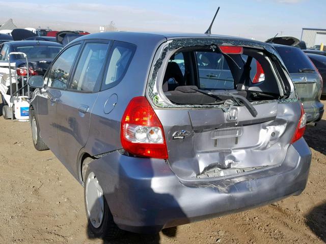 JHMGD37458S052736 - 2008 HONDA FIT SILVER photo 3