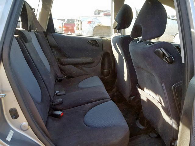 JHMGD37458S052736 - 2008 HONDA FIT SILVER photo 6