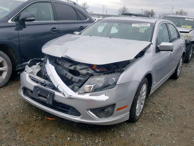 3FADP0L32AR268946 - 2010 FORD FUSION HYB SILVER photo 2