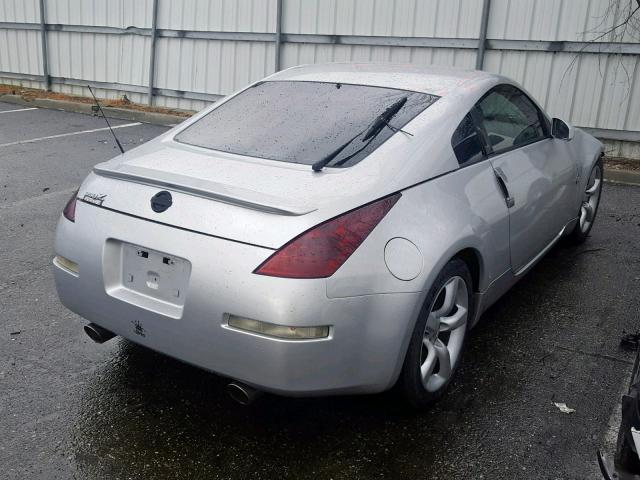 JN1AZ34D06M312302 - 2006 NISSAN 350Z COUPE SILVER photo 4