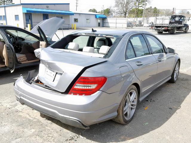 WDDGF4HB8EA963150 - 2014 MERCEDES-BENZ C 250 GRAY photo 4