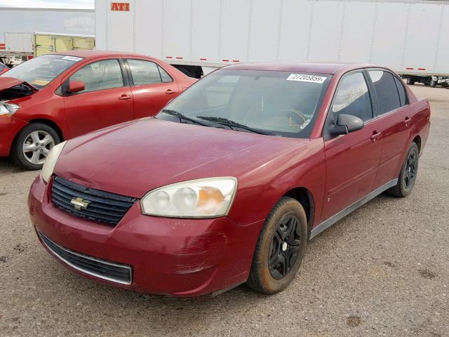 1G1ZS51F46F145400 - 2006 CHEVROLET MALIBU LS RED photo 2