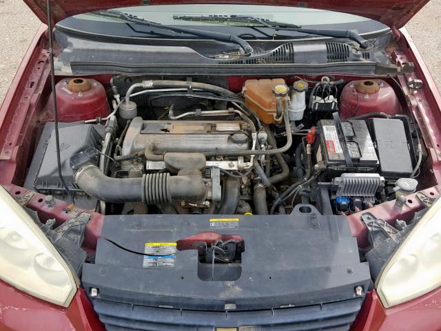 1G1ZS51F46F145400 - 2006 CHEVROLET MALIBU LS RED photo 7