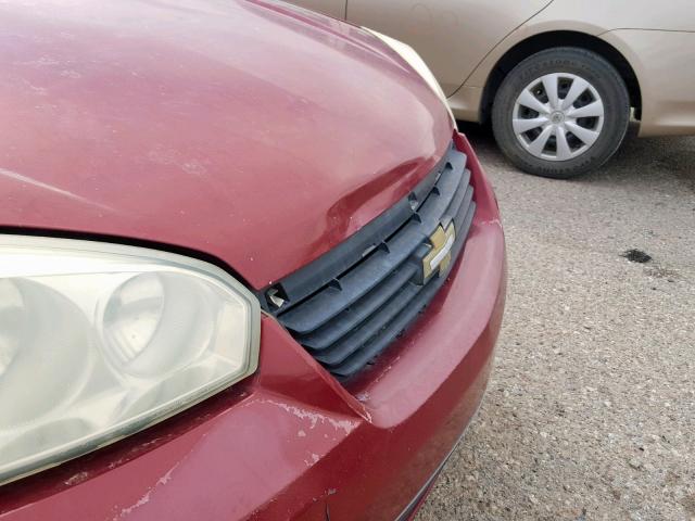 1G1ZS51F46F145400 - 2006 CHEVROLET MALIBU LS RED photo 9